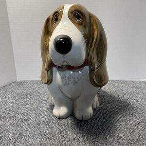 Pioneer Woman Cookie Jar Basset Hound Charlie Ceramic Dog Kitchen Decor 11